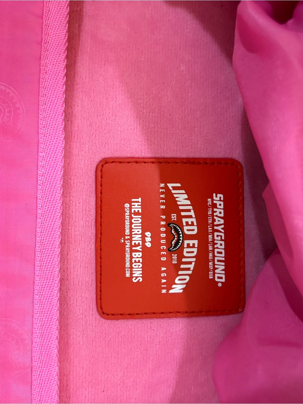 Authentic SprayGround pink Quilted Studded Backpack - Spraygroynd - Picture 10 of 11